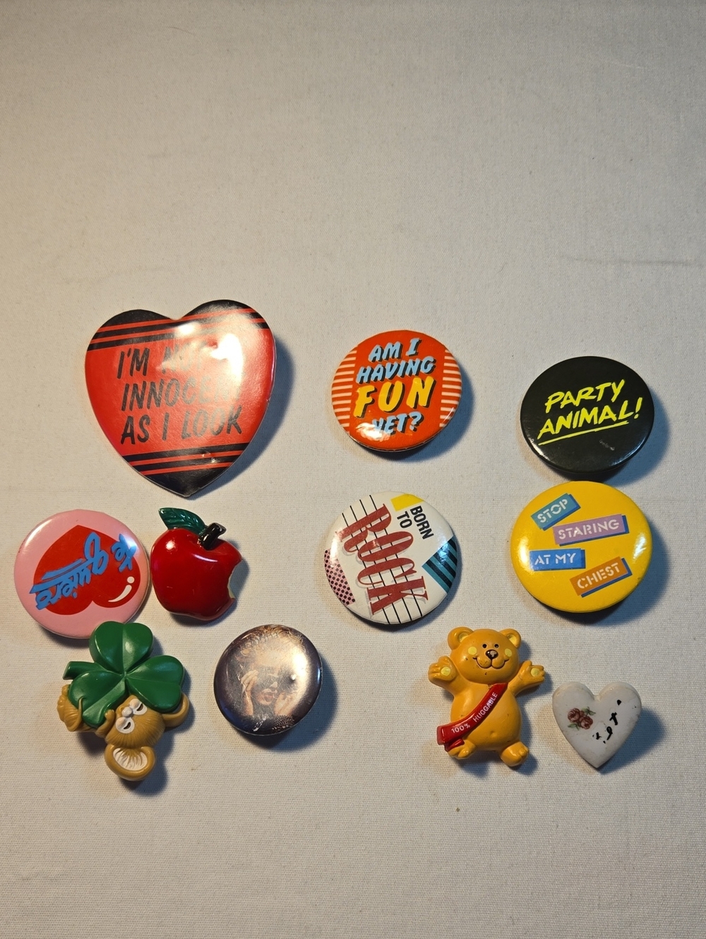Jean Jacket Pins from the 80's